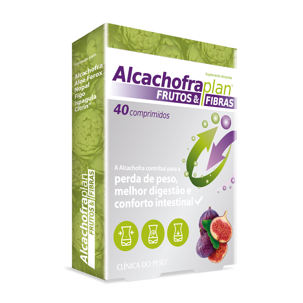 ALCACHOFRA PLAN FRUTOS + FIBRAS - 40 comprimidos - Oeste Farma