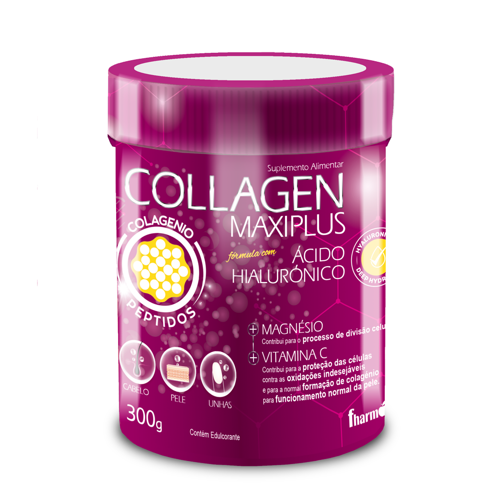 COLLAGEN MAXIPLUS ÁCIDO HIALURÓNICO - 300 g. - Oeste Farma
