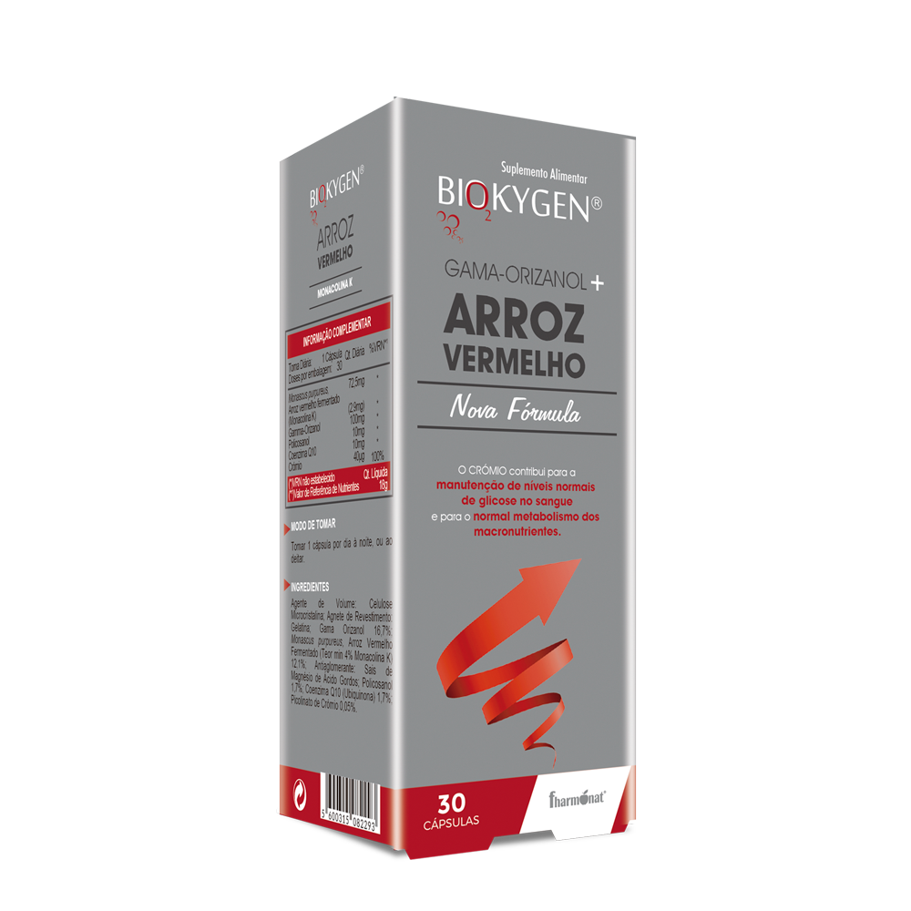 Biokygen GAMA-ORIZANOL + ARROZ VERMELHO - 30 cápsulas