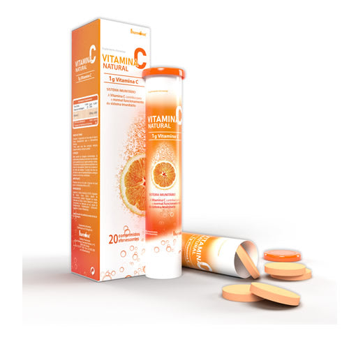 VITAMINA C NATURAL - 20 Comprimidos Efervescentes - Oeste Farma