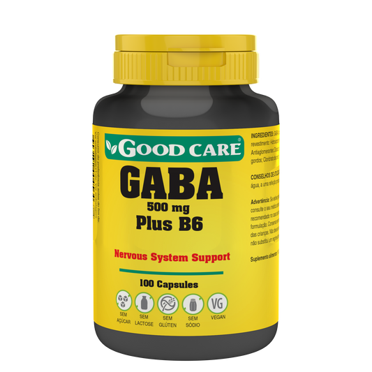 GABA 500 mg PLUS B6 - 100 caps. - Oeste Farma