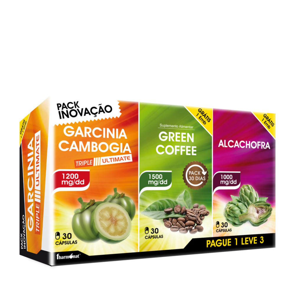 GARCINIA TRIPLE ULTIMATE - PACK INOVAÇÃO 3 x 30 cáps. - Oeste Farma