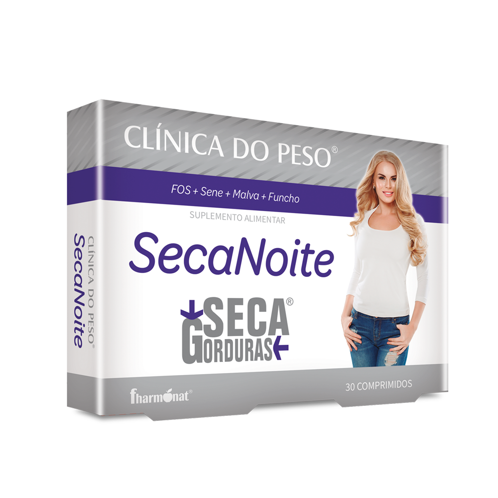 CLÍNICA DO PESO SECA GORDURAS SecaNoite - 30 comp. - Oeste Farma