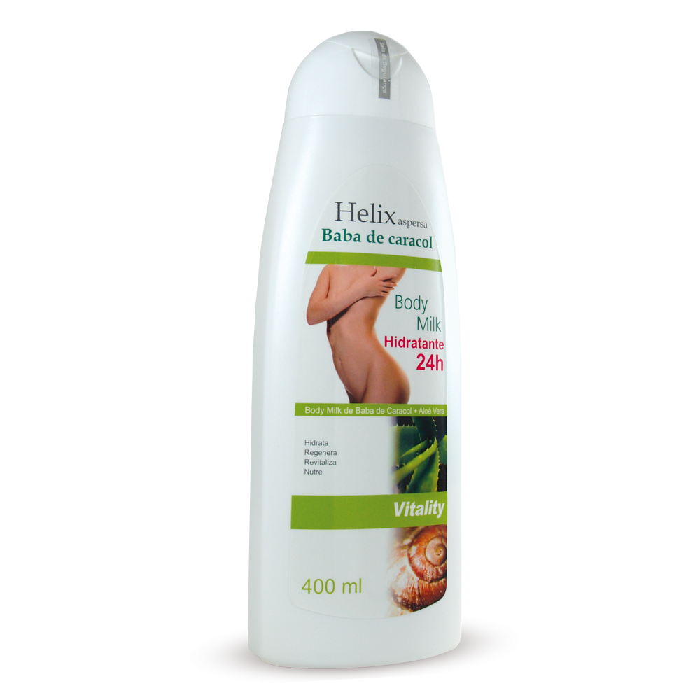 HELIX ASPERSA VITALITY BABA DE CARACOL BODY MILK - 400 ml. - Oeste Farma