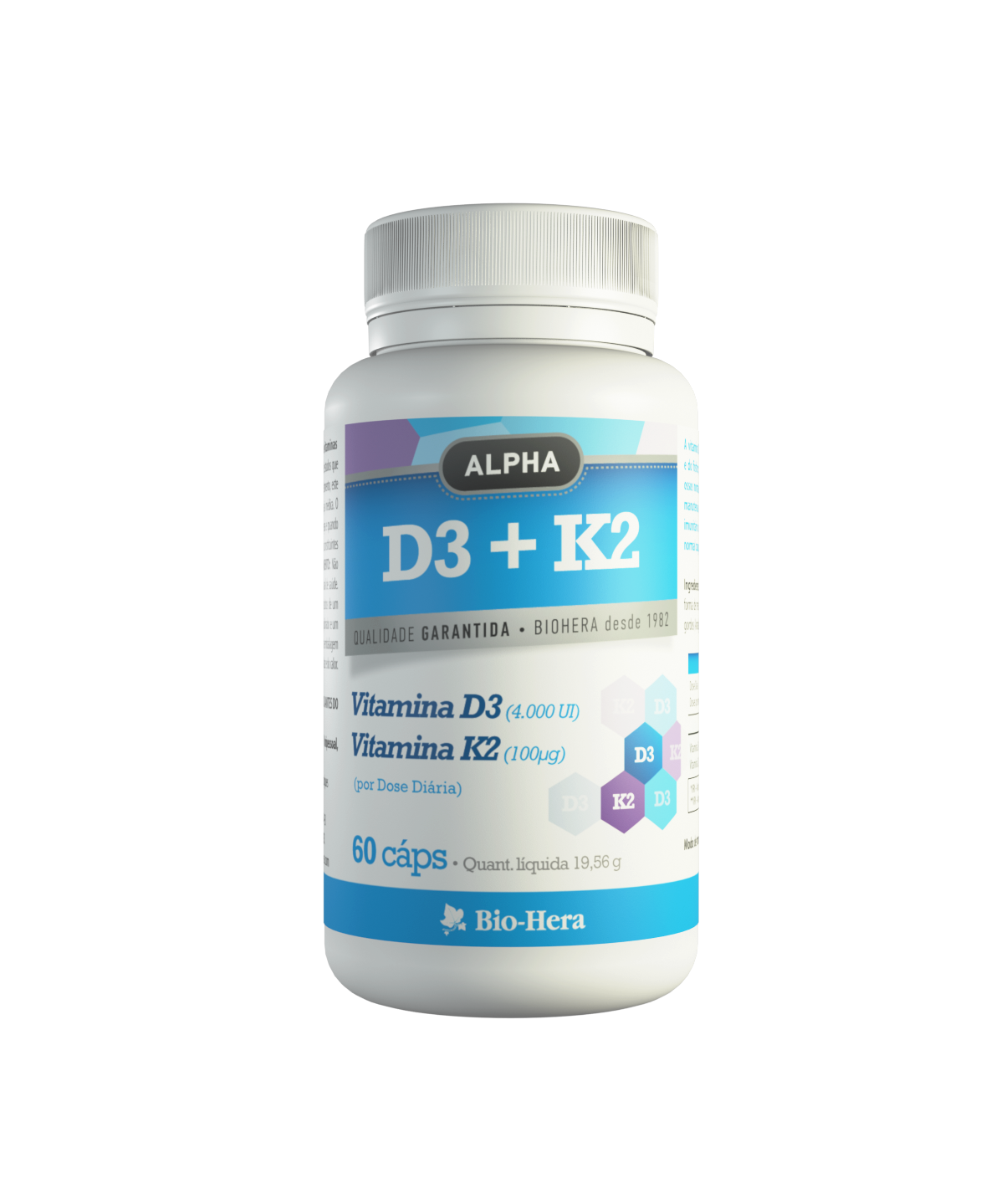 ALPHA VITAMINA D3 + K2 - 60 caps. - Oeste Farma