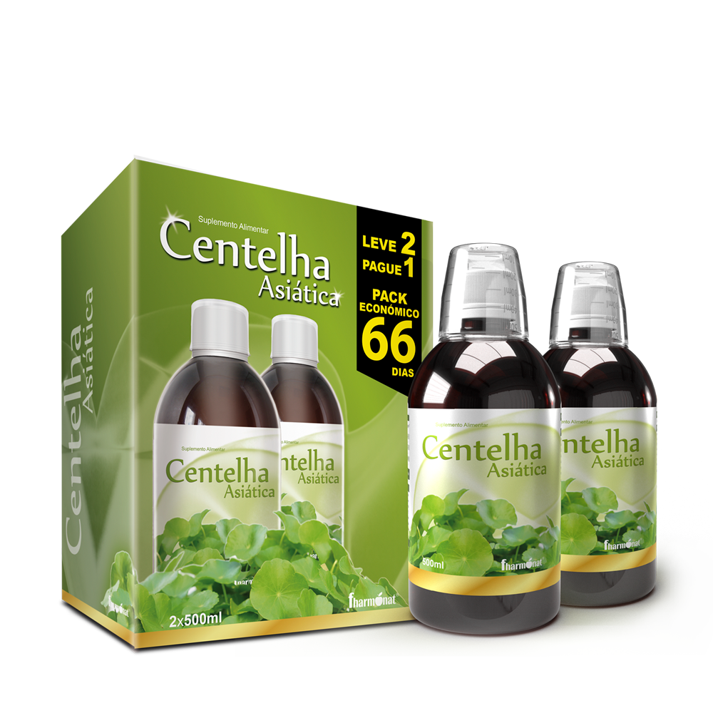CENTELHA ASIÁTICA - PACK LEVE 2 PAGUE 1 - 2x500 ml. - Oeste Farma