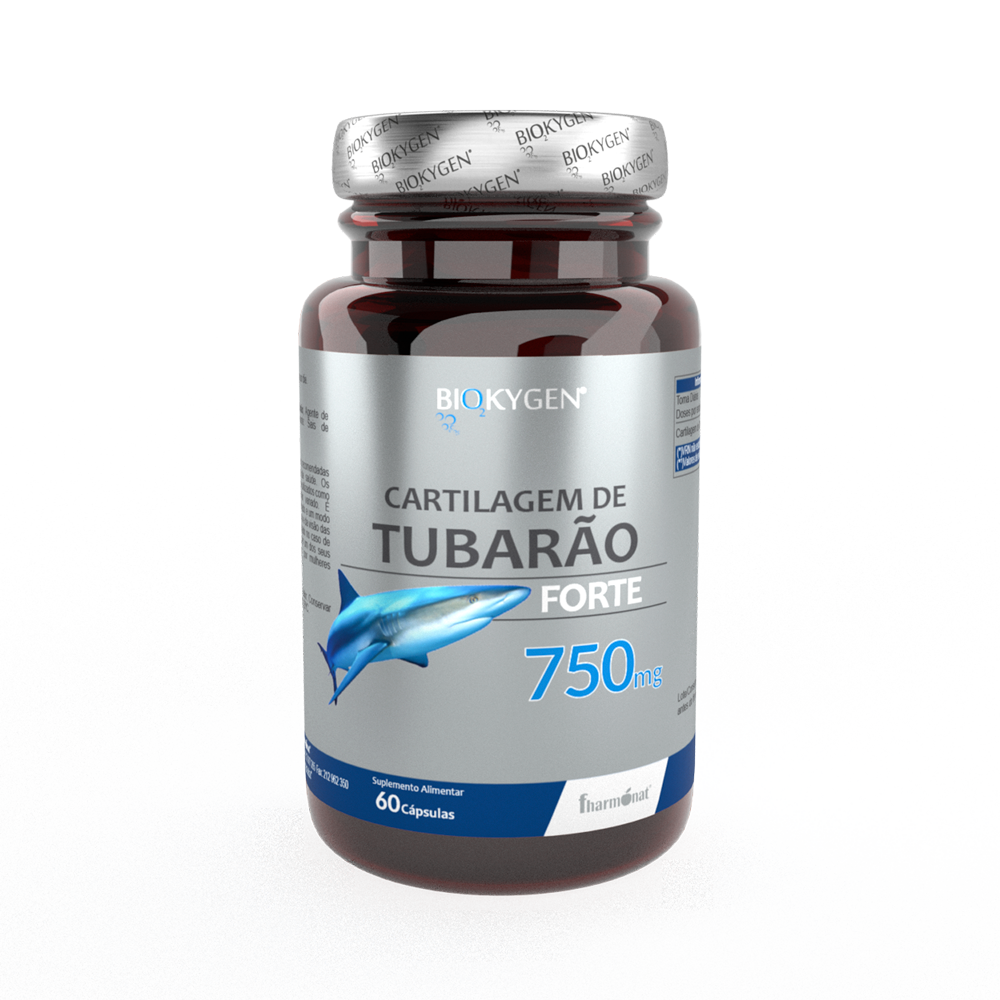 Biokygen CARTILAGEM DE TUBARÃO FORTE 750 mg - 60 cápsulas