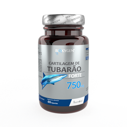 Biokygen CARTILAGEM DE TUBARÃO FORTE 750 mg - 60 cápsulas