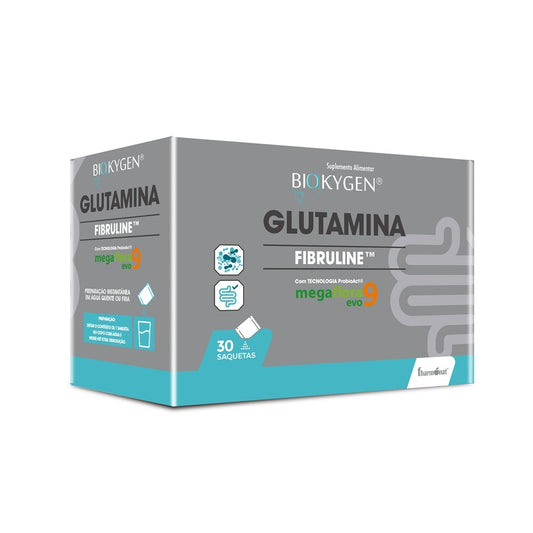 Fharmonat-Biokygen-Glutamina-30-Saquetas-OesteFarma - Oeste Farma