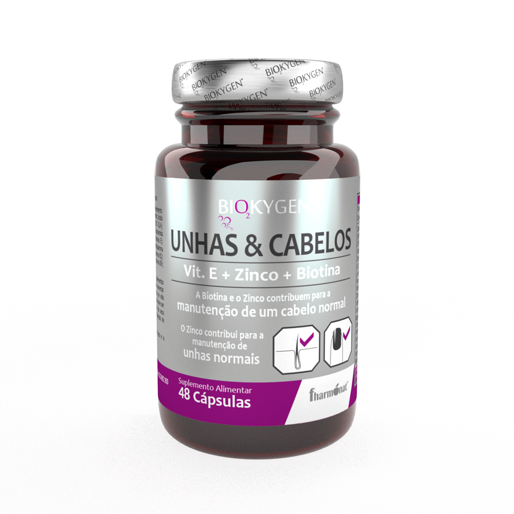 Biokygen UNHAS & CABELOS - 48 cápsulas