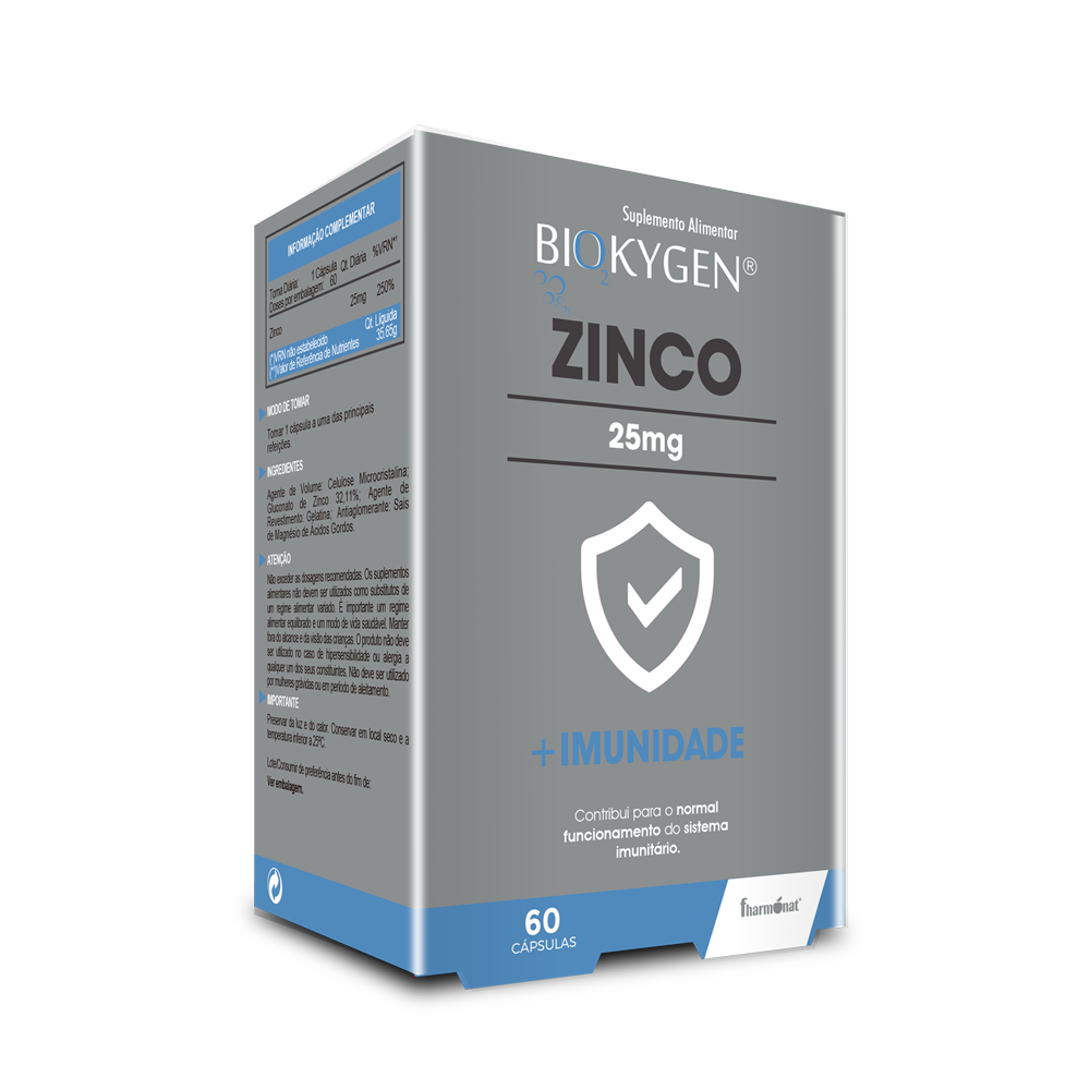 Biokygen ZINCO 25mg - 60 cápsulas