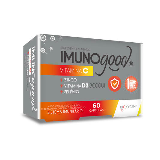 Biokygem IMUNOGOOD® VITAMINA C + ZINCO + VITAMINA D3 + SELÉNIO - 60 cápsulas