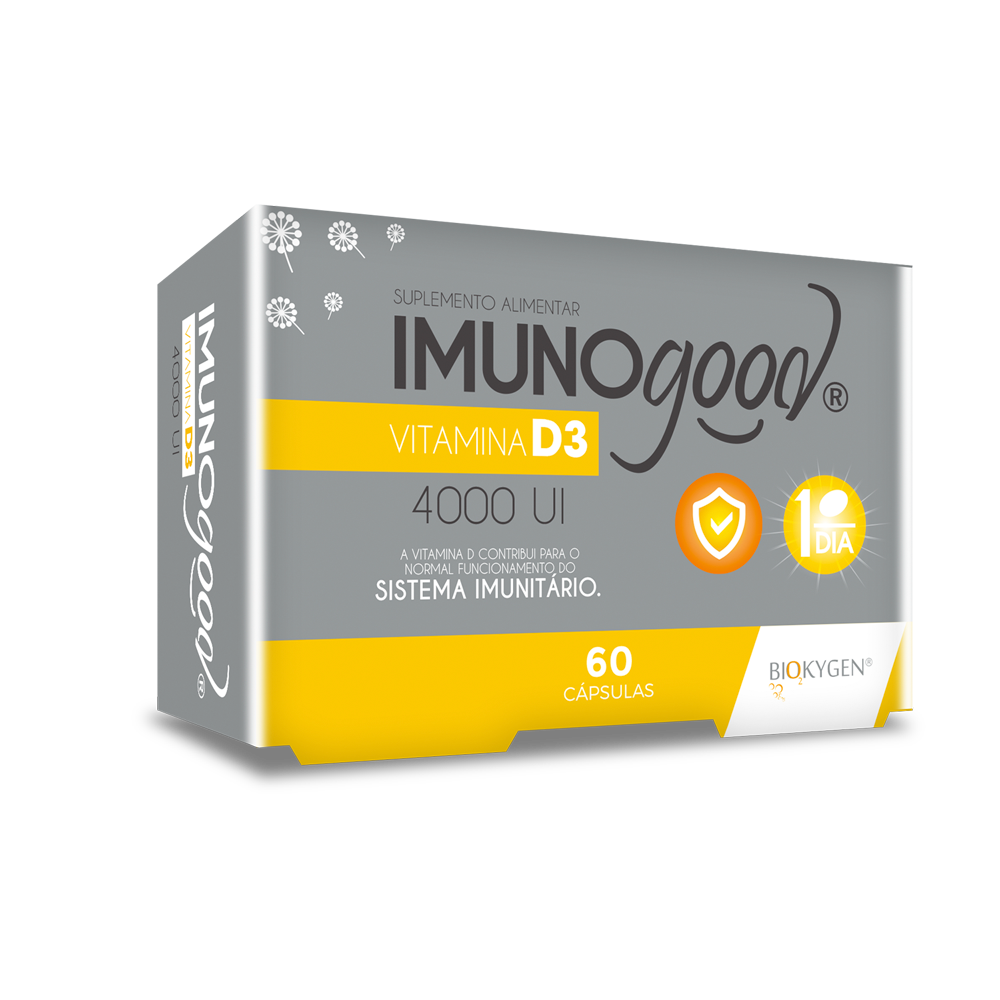 Biokygem IMUNOGOOD® VITAMINA D3 4000 UI - 60 cápsulas