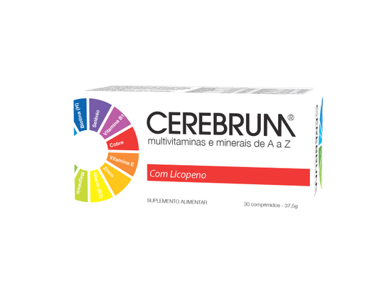 CEREBRUM MULTIVITAMINAS E MINERAIS - 30 comp. - Oeste Farma